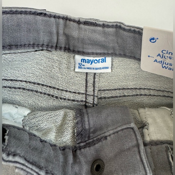 NWT Mayoral Gray Adjustible Waist Jean Shorts - Picture 3 of 4